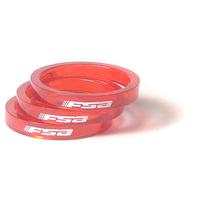 FSA 5mm Polycarbonate Headset Spacer - Pack of 10 | Red - 1.25 inch