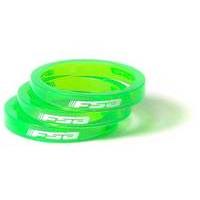 FSA 10mm Polycarbonate Headset Spacer - Pack of 10 | Green - 1.25 inch