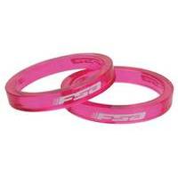 FSA 10mm Polycarbonate Headset Spacer - Pack of 10 | Pink/Other - 1.25 inch