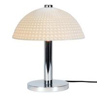 FT450 Cosmo Dimple Modern White China Table Lamp