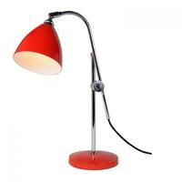 ft378 task red modern table lamp