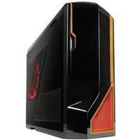 full tower pc casing game console casing nzxt genz 069 black orange