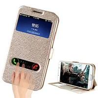 FUUSII 2014 Newest Slik Leather Flip Smart View with Back Cover with Stand For Samsung Galaxy S4 /I9500