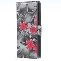 full body wallet card holder flower pu leather hard case cover for hua ...