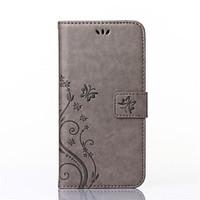 Full Body Wallet / Card Holder / with Stand / Embossed Butterfly PU Leather Hard Case Cover For Huawei Huawei P8 Lite / Huawei Y550Huawei