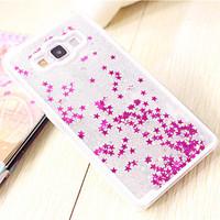 Fun Glitter Star Liquid Back Quicksand Transparent Clear PC Hard Cover For Samsung Galaxy A5/A7