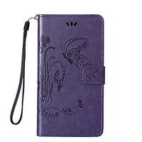 full body wallet card holder with stand embossed butterfly pu leather  ...