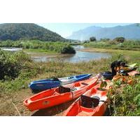 full day kayaking river trip northern thailand jungle from chiang mai