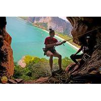 full day rock climbing and caving tours at railay beach in krabi