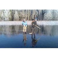 full day ice skating tour on frozen winter lakes from vasteras