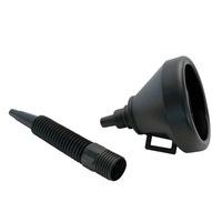 Funnel black plastic 14cm dia