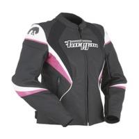 Furygan Xenia Racing Lady Jacke black/white/pink