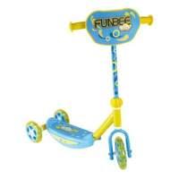 Funbee Three Wheel Kids Tri-scooter With Front Plate And Adjustable Handlebar Blue/yellow (ofun13-g)