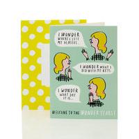 Funny Wonder Years Blank Card