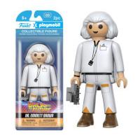 funko x playmobil back to the future doc action figure
