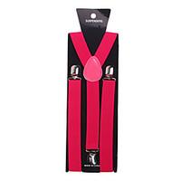 Fuchsia Solid Nylon Suspender