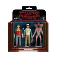 Funko Stranger Things 3 Pack Will, Dustin and Demogorgon Action Figures