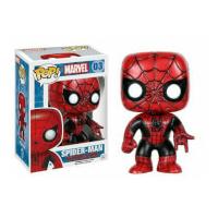 funko spider man red and black pop vinyl