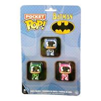 Funko Batman - Pink, Green & Blue Pocket Pop! Pop! Vinyl