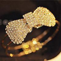 full crystal bowknot bangle bracelet christmas gifts