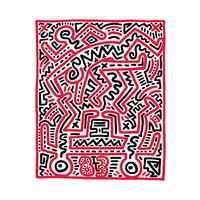 Fun Gallery Exhibition 1983 by Keith Haring