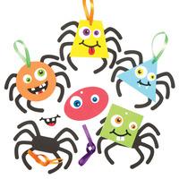funky spider mix match decoration kits pack of 6