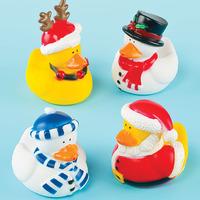 Funky Christmas Ducks (Pack of 16)