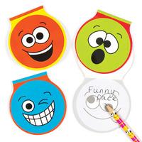 funny faces memo pads pack of 30