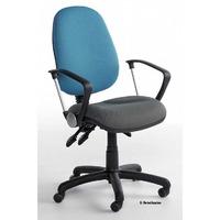 fully ergonomic 2 tone office chair with castors