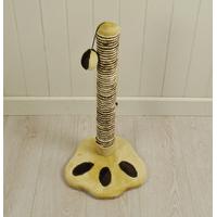 Furry Foot Design Cat Scratching Post in Brown & Cream by Pet Face