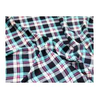 funky check print tuscany viscose dress fabric