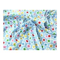 funky daisy print polycotton dress fabric