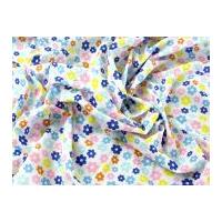 funky floral print polycotton dress fabric