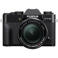 Fujifilm Finepix X-T10 Digital Mirrorless Camera with 18-55mm f/2.8-4 R LM OIS Lenses - Black