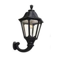 Fumagalli Black Noemi Traditional Garden Lantern w/ Wall Arm