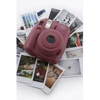 Fujifilm X UO Custom Colour Burgundy Instax Mini 8 Instant Camera, MAROON