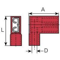 fully insulated female flag receptacle red 075 15mm vogt verbindungste ...