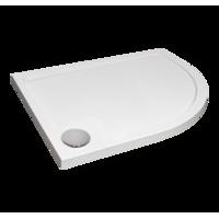 Fusion Designer Right-Hand Offset Quad Shower Tray with Waste 1000mm x 800mm