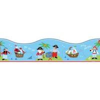 fun4walls multicolour pirates self adhesive border