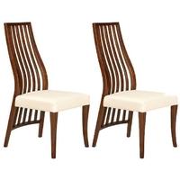 Furniture Link Veneto Wooden Back Dining Chair (Pair)