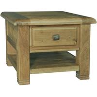 Furniture Link Danube Oak End Table with Drawer