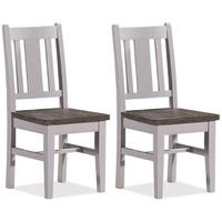 furniture link wellington cotton white reclaimed pine dining chair pai ...