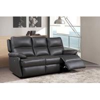 Furniture Link Bailey Grey 3 Seater Recliner Sofa