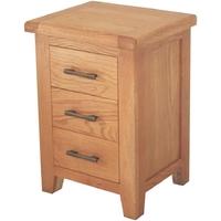 furniture link hampshire oak bedside cabinet