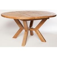 Furniture Link Aylesbury Oak Round Extenting Dining Table - Large