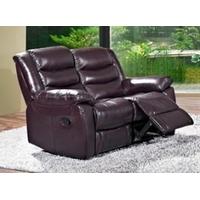 furniture link marco blackberry leather 2 seater recliner sofa