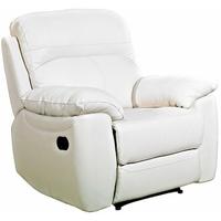 Furniture Link Aston Ivory Leather Recliner Armchair