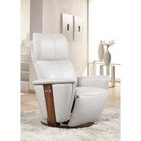 Furniture Link Voss Chalk Leather Electric Recliner Chair