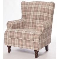 Furniture Link Shetland Latte Fabric Accent Chair