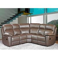 Furniture Link Aston Brown Leather Recliner Corner Group